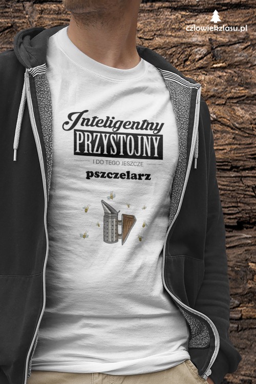 Pszczelarz- Inteligentny, przystojny - Koszulka damska / męska