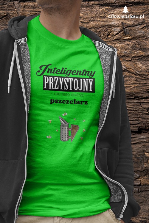Pszczelarz- Inteligentny, przystojny - Koszulka damska / męska