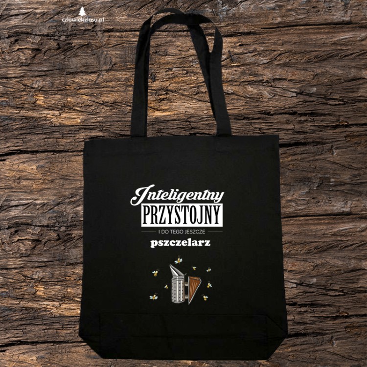 Pszczelarz - Inteligentny, przystojny - Torba naturalna