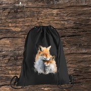 Lis rudy - Liski - Prezent dla miłośnika zwerząt - Vulpes vulpes - Worek plecak z liskami