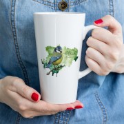Sikorka modraszka - Cyanistes caeruleus - Prezent dla ornitologa - Kubek latte