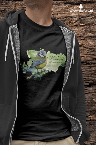 Sikorka modraszka - Cyanistes caeruleus - Prezent dla ornitologa - Koszulka