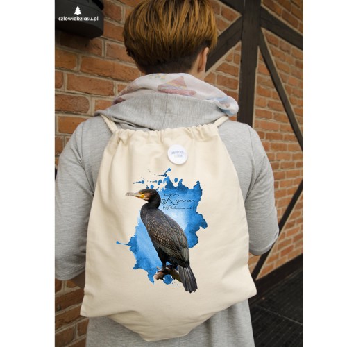 Kormoran zwyczajny /Phalacrocorax carbo/ - prezent dla ornitologa - Worek-Plecak