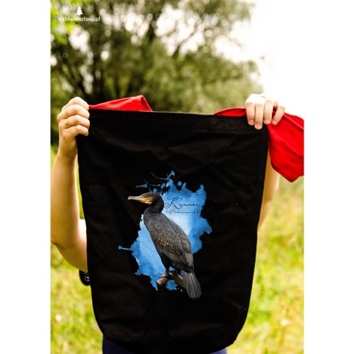 Kormoran zwyczajny /Phalacrocorax carbo/ - prezent dla ornitologa - Torba na ramię