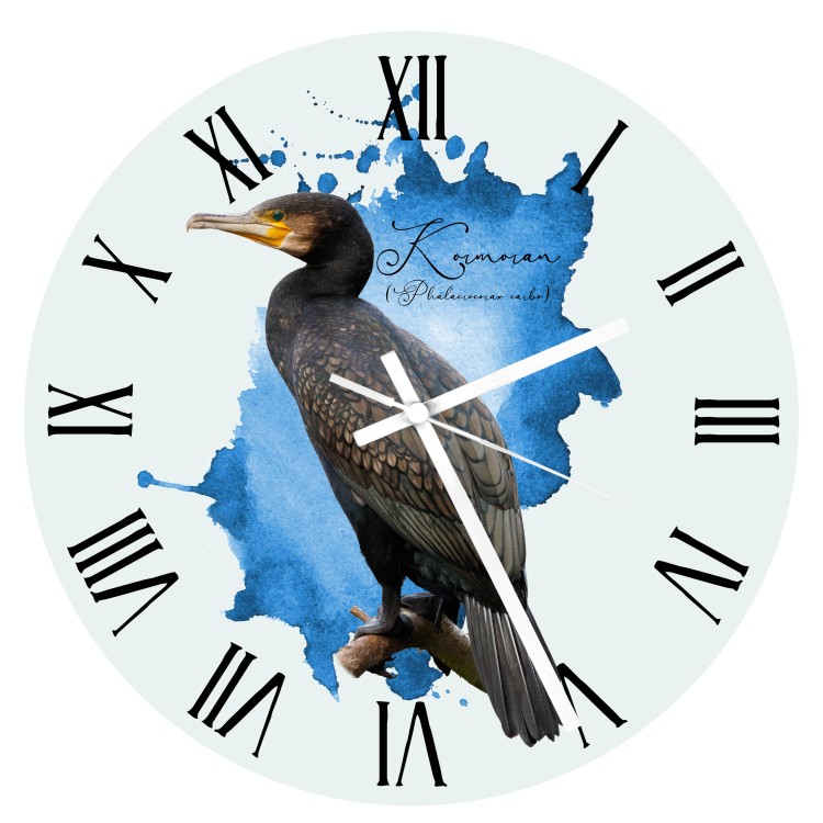 Zegar - prezent dla ornitologa - Kormoran zwyczajny /Phalacrocorax carbo/