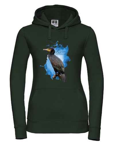 Kormoran zwyczajny /Phalacrocorax carbo/ - prezent dla ornitologa - Bluza z kapturem / Bluza bez kaptura