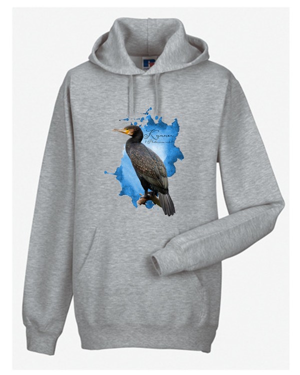 Kormoran zwyczajny /Phalacrocorax carbo/ - prezent dla ornitologa - Bluza z kapturem / Bluza bez kaptura
