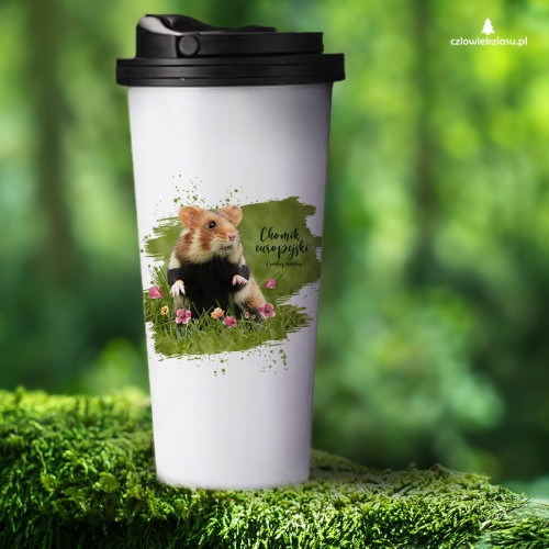 Chomik europejski /Cricetus cricetus/ - Pies ziemny - Kubek termiczny