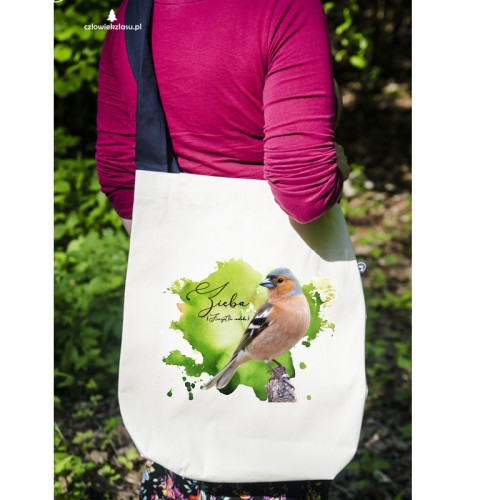 Zięba /Fringilla coelebs/ - prezent dla ornitologa - Torba na ramię