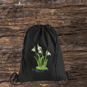 Śnieżyczka przebiśnieg /Galanthus nivalis L./ – prezent dla botanika, prezent dla florysty, miłośnika roślin - Worek-Plecak
