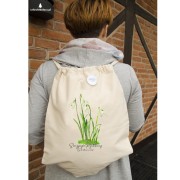 Śnieżyczka przebiśnieg /Galanthus nivalis L./ – prezent dla botanika, prezent dla florysty, miłośnika roślin - Worek-Plecak