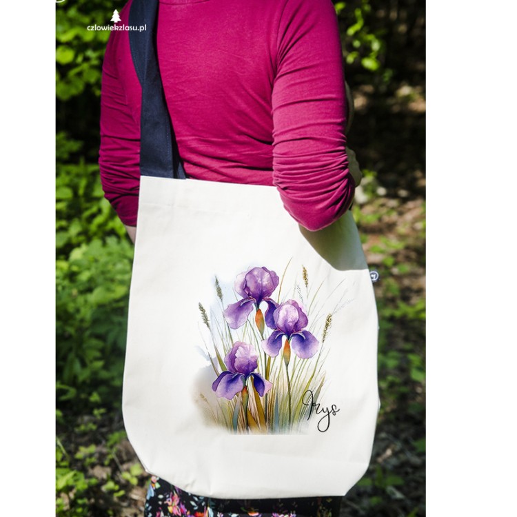 Irys /Irys l./ – prezent dla botanika, prezent dla florysty, miłośnika roślin - Torba na ramię