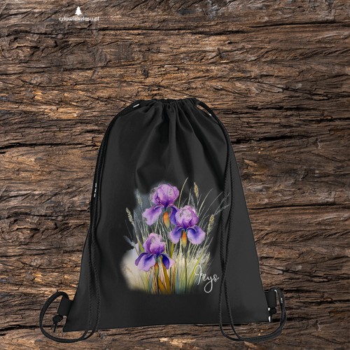 Irys /Irys l./– prezent dla botanika, prezent dla florysty, miłośnika roślin - Worek-Plecak