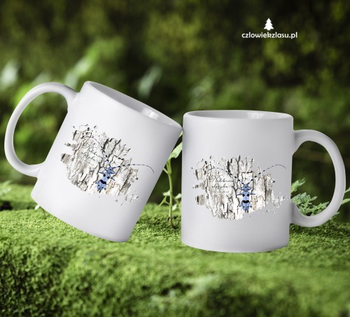 Nadobnica alpejska /Rosalia alpina/ - kubek ceramiczny