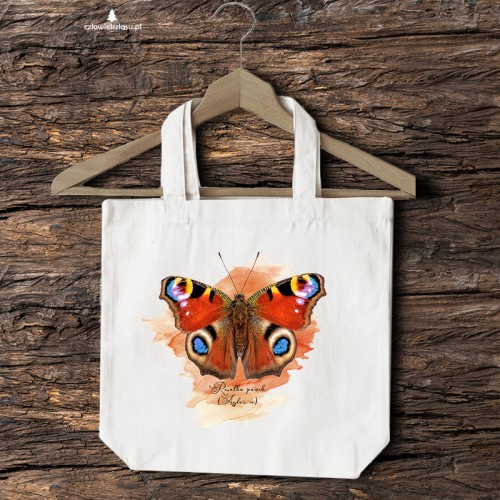 Rusałka pawik /Aglais io/- prezent dla Lepidopterologa, prezent dla entomologa - Torba naturalna