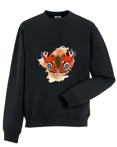 Rusałka pawik /Aglais io/ - prezent dla Lepidopterologa, prezent dla entomologa - Bluza z kapturem / Bluza bez kaptura