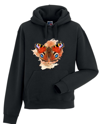 Rusałka pawik /Aglais io/ - prezent dla Lepidopterologa, prezent dla entomologa - Bluza z kapturem / Bluza bez kaptura