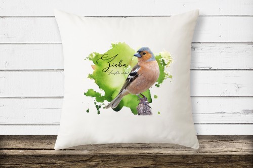 Zięba /Fringilla coelebs/ - prezent dla ornitologa - Poduszka