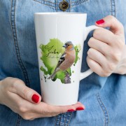 Zięba /Fringilla coelebs/ - prezent dla ornitologa - Kubek latte