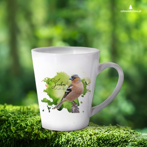 Zięba /Fringilla coelebs/ - prezent dla ornitologa - Kubek latte