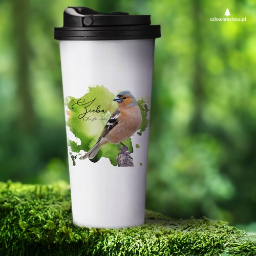 Zięba /Fringilla coelebs/ - prezent dla ornitologa - Kubek termiczny