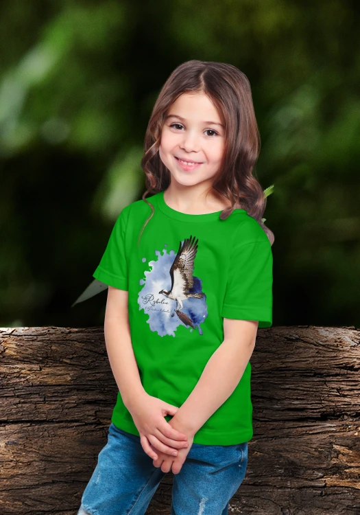 Rybołów /Pandion haliaetus/- prezent dla Ornitologa - Koszulka dziecięca
