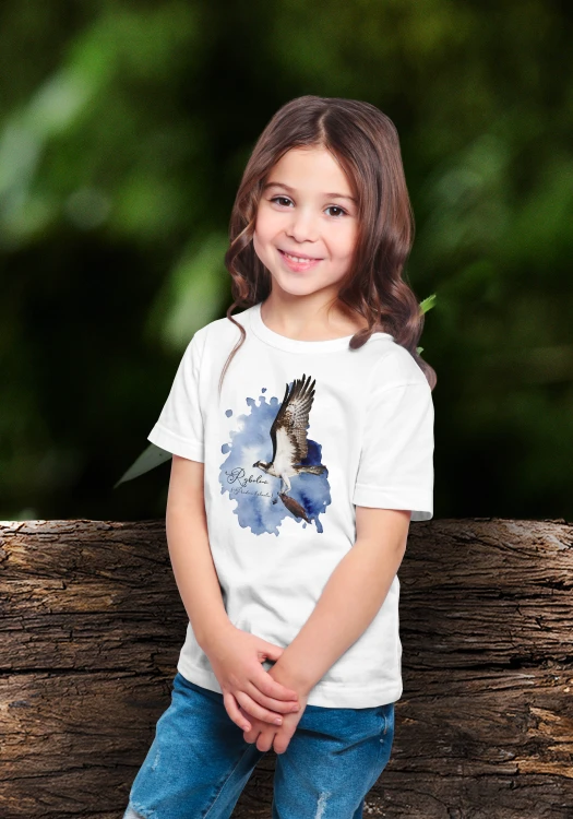 Rybołów /Pandion haliaetus/- prezent dla Ornitologa - Koszulka dziecięca