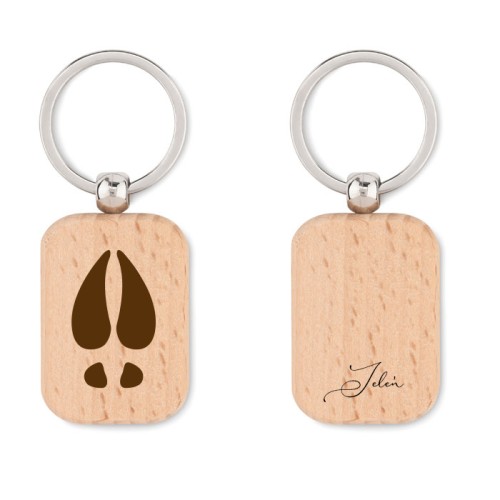 Jeleń - Trop jelenia - Brelok z tropem jelenia Brelok bukowy