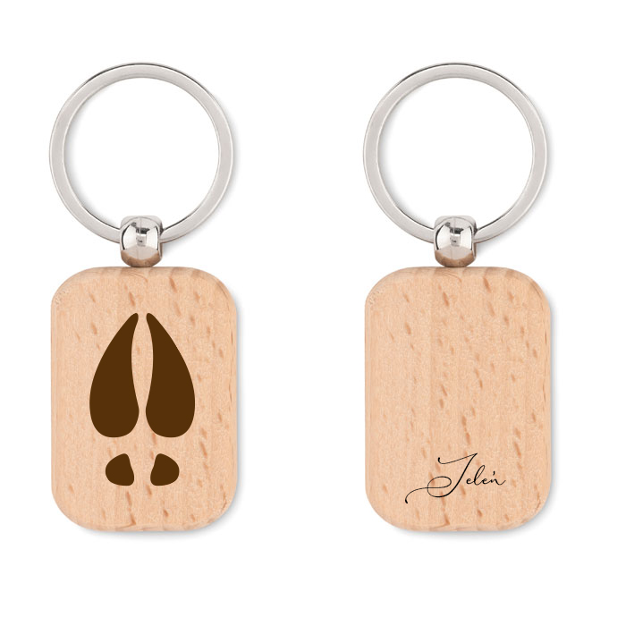 Jeleń - Trop jelenia - Brelok z tropem jelenia Brelok bukowy