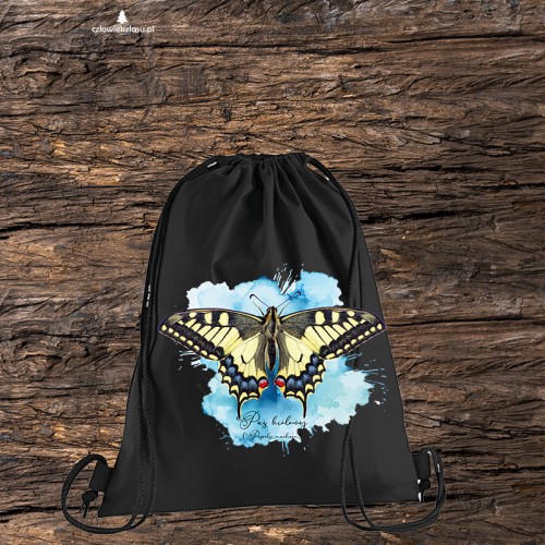 Paź królowej /Papilio machaon/ - prezent dla Lepidopterologa, prezent dla entomologa - Worek plecak