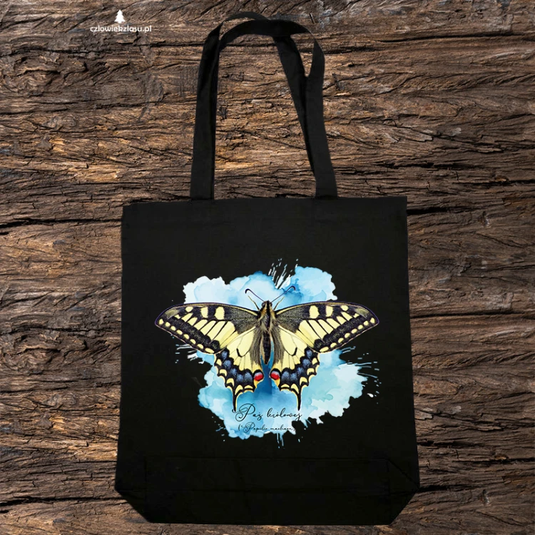 Paź królowej /Papilio machaon/ - prezent dla Lepidopterologa, prezent dla entomologa - Torba 2 ucha