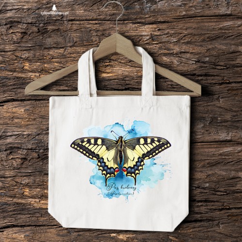 Paź królowej /Papilio machaon/ - prezent dla Lepidopterologa, prezent dla entomologa - Torba 2 ucha