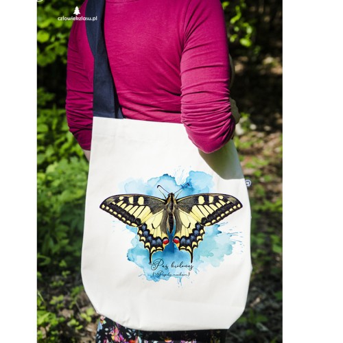 Paź królowej /Papilio machaon/ - prezent dla Lepidopterologa, prezent dla entomologa - Torba na ramię