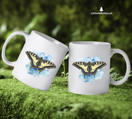 Paź królowej /Papilio machaon/ - prezent dla Lepidopterologa, prezent dla entomologa - Kubek ceramiczny