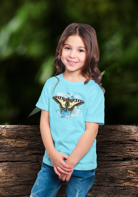 Paź królowej /Papilio machaon/ - prezent dla Lepidopterologa, prezent dla entomologa - Koszulka dziecięca