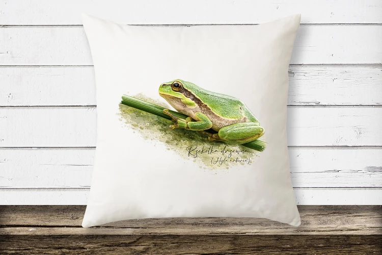 Rzekotka drzewna /Hyla arborea/ – prezent dla Herpetologa - Poduszka
