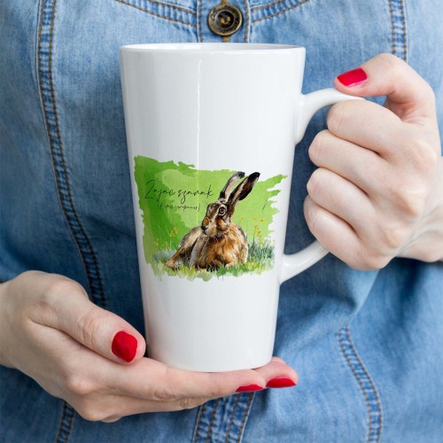 Zając szarak /Lepus europaeus/ - Kubek latte