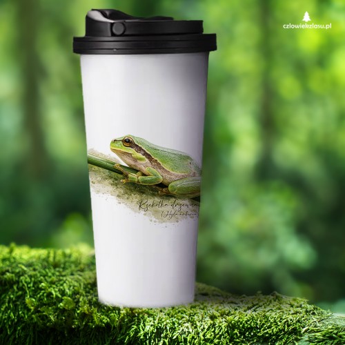 Rzekotka drzewna /Hyla arborea/ – prezent dla Herpetologa - kubek termiczny