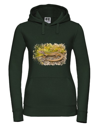 Jaszczurka zwinka /Lacerta agilis/ – prezent dla herpetologa - Bluza z kapturem / Bluza bez kaptura