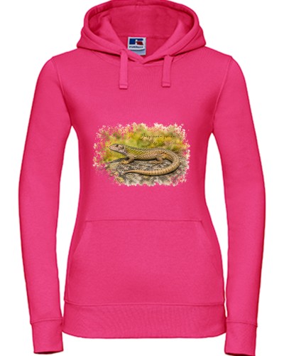 Jaszczurka zwinka /Lacerta agilis/ – prezent dla herpetologa - Bluza z kapturem / Bluza bez kaptura
