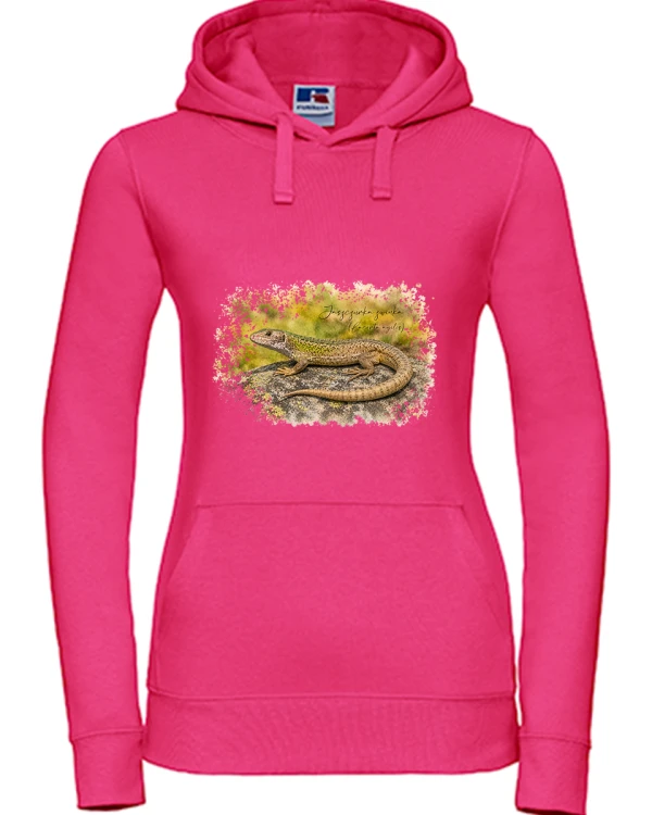 Jaszczurka zwinka /Lacerta agilis/ – prezent dla herpetologa - Bluza z kapturem / Bluza bez kaptura