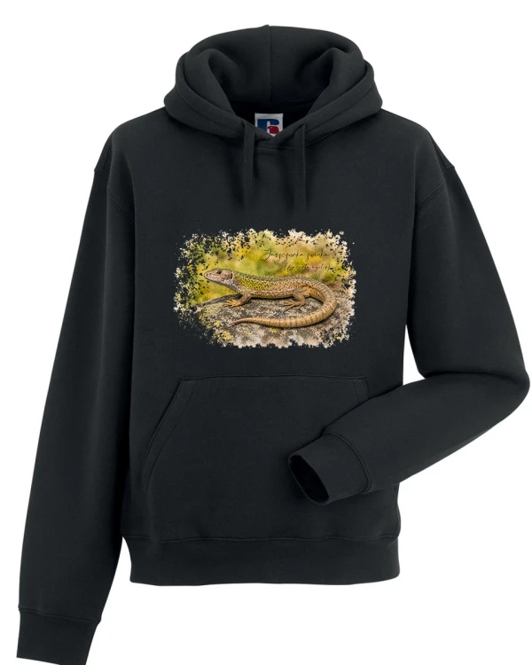 Jaszczurka zwinka /Lacerta agilis/ – prezent dla herpetologa - Bluza z kapturem / Bluza bez kaptura