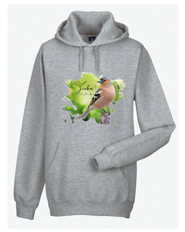 Zięba /Fringilla coelebs/ - prezent dla ornitologa - Bluza z kapturem / Bluza bez kaptura