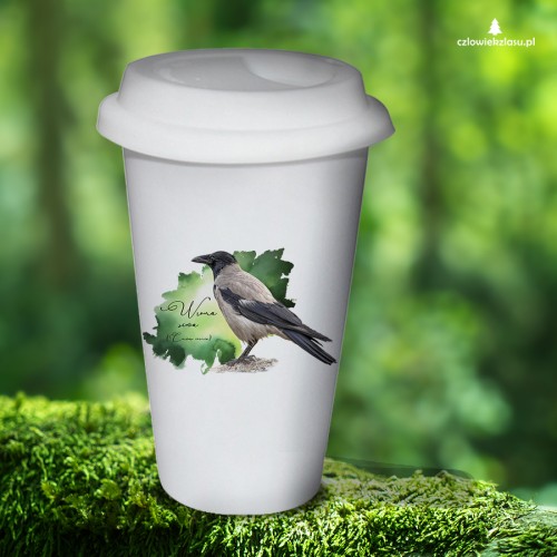 Wrona siwa /Corvus corone/ - prezent dla ornitologa - Tumbler