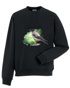 Wrona siwa /Corvus corone/ - prezent dla ornitologa - Bluza z kapturem / Bluza bez kaptur