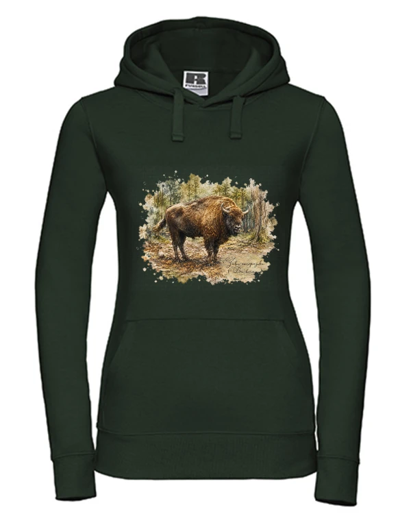 Żubr /Bos bonasus/- Bluza z kapturem / Bluza bez kaptura