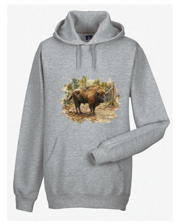 Żubr /Bos bonasus/- Bluza z kapturem / Bluza bez kaptura