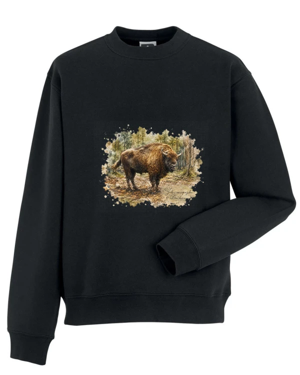 Żubr /Bos bonasus/- Bluza z kapturem / Bluza bez kaptura