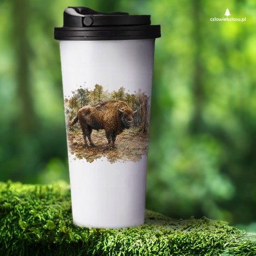 Żubr /Bos bonasus/. - kubek termiczny