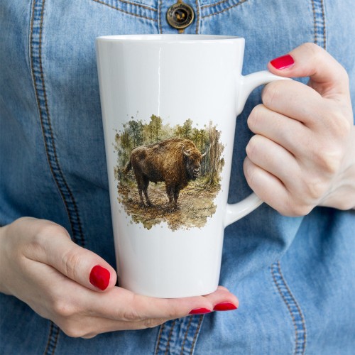 Żubr /Bos bonasus/ - Kubek latte